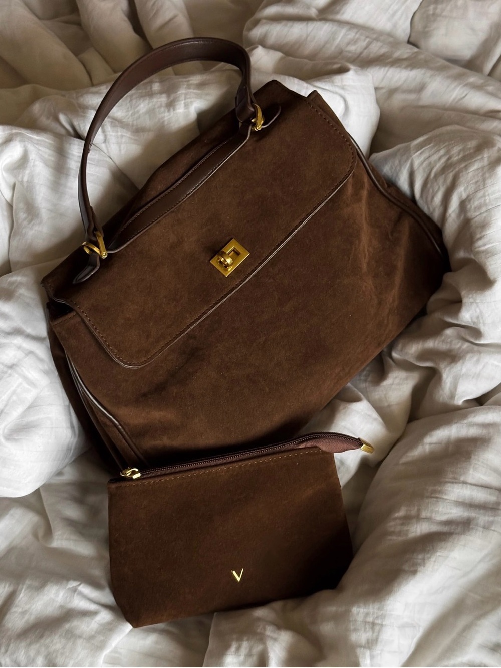 Vovia Ciara Suede Top-Handle Women's Bag